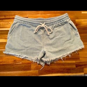 Aerie Blue Drawstring Shorts Size S
